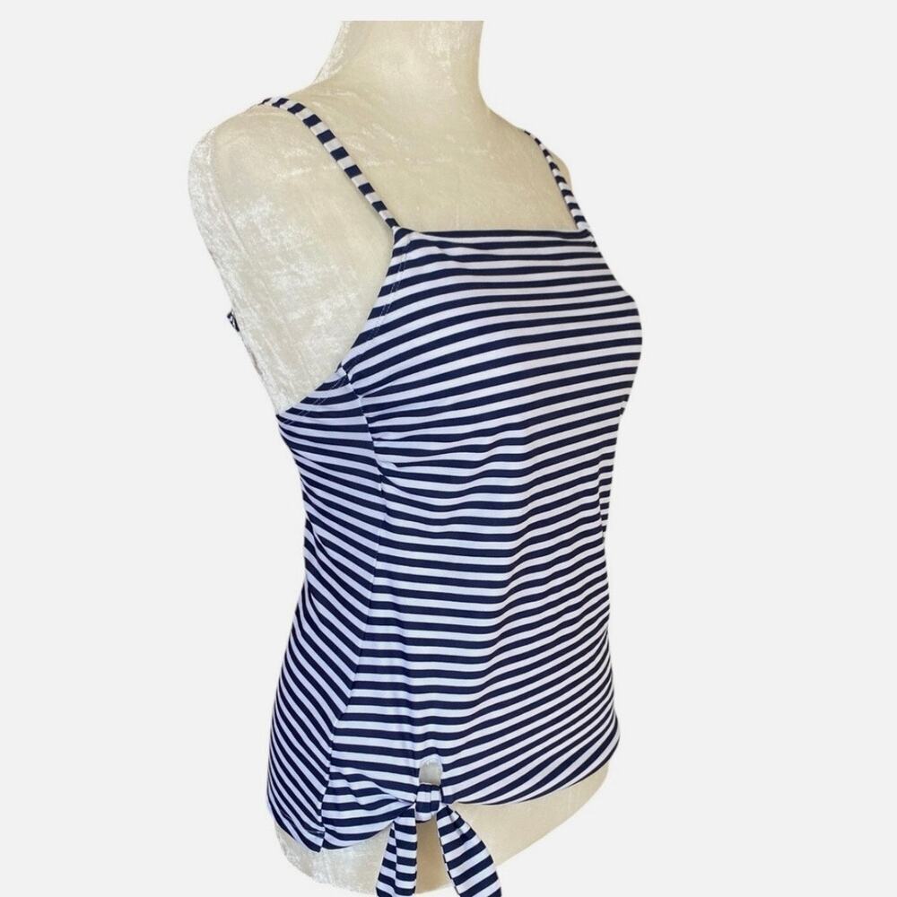 Kona Sol Takini Too Navy-White Striped, Large